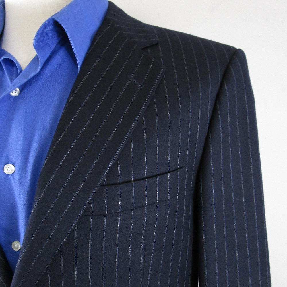 SOLDBurberry London Pinstripe Wool Suit 40R - Picture 8 of 8